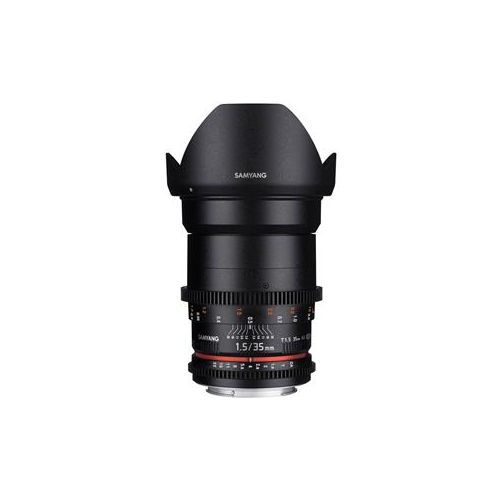  Adorama Samyang 35mm T1.5 Cine DS Wide-Angle Lens for Canon EF Mount SYDS35M-C