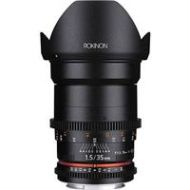 Adorama Rokinon 35mm T1.5 Cine VDSLR Wide-Angle Lens for Nikon F Mount DS35M-N