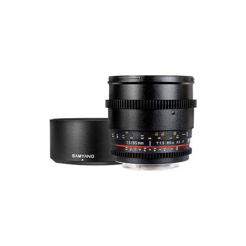  Samyang 85mm t/1.5 Aspherical Cine Lens for Canon SYCV85M-C - Adorama