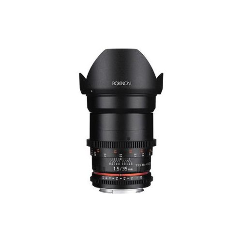  Adorama Rokinon 35mm T1.5 Cine VDSLR Wide-Angle Lens for Sony E Mount DS35M-NEX