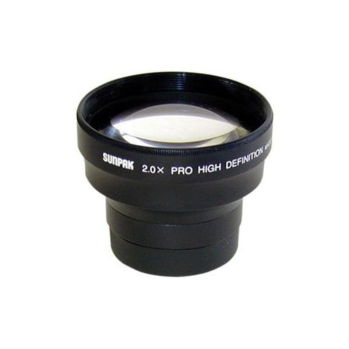  Adorama Sunpak 2x Tele Converter Lens fits 37mm Threads, with Pouch. #CAL1040 CAL-1040KITCC