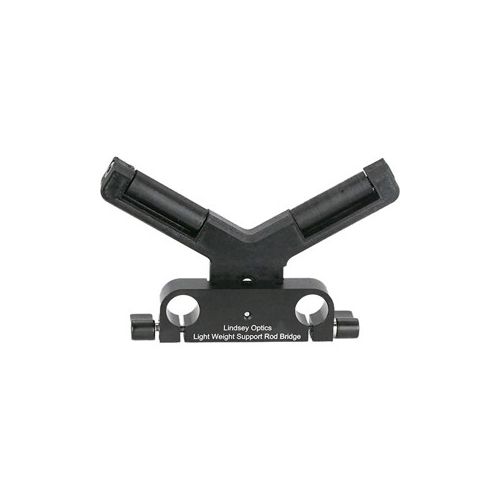  Adorama Lindsey Optics Brilliant Lightweight Support Rod Bridge with V-Block L-70-01-01001