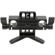 Adorama CAMVATE Lens Support Rod Clamp Bracket for 15mm Rod Rail System, Black Knob C1108