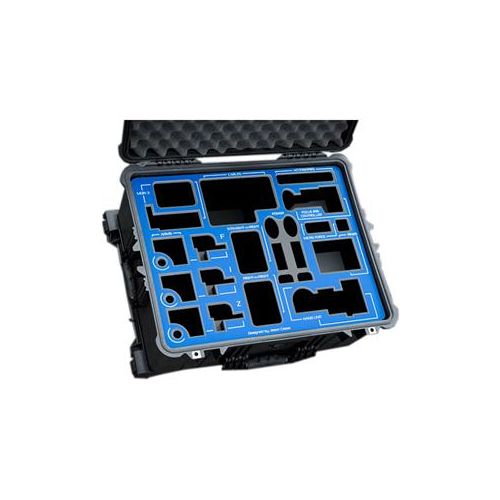  Adorama Jason Cases Case for Hand Unit 3 and MDR-3 4 Channel Motor Driver, Blue Overlay PRFIZBU