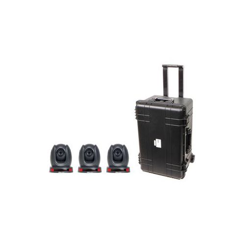  Adorama Datavideo PTZ Camera Kit, Includes 3x PTC-140T 2.07MP Cameras & HC-800 XXL Case GO-3CAM140TC