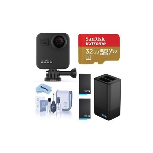  Adorama GoPro MAX 360 Action Camera With Pro Power Accessory Kit CHDHZ-201 F