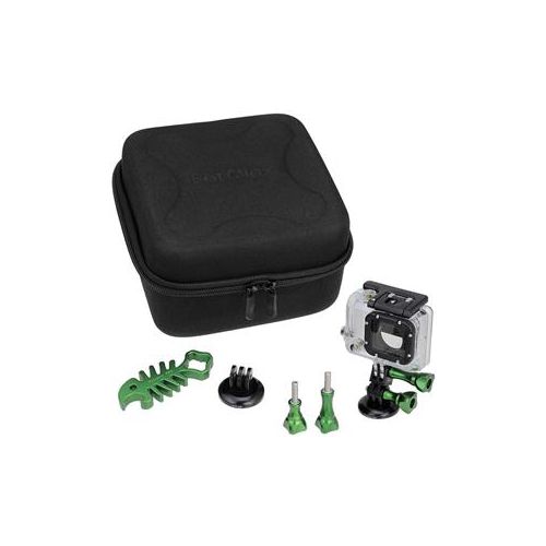  Adorama Fotodiox GoTough CamCase Double Kit for 2x GoPro Cameras, Green GT-KITX2-GREEN
