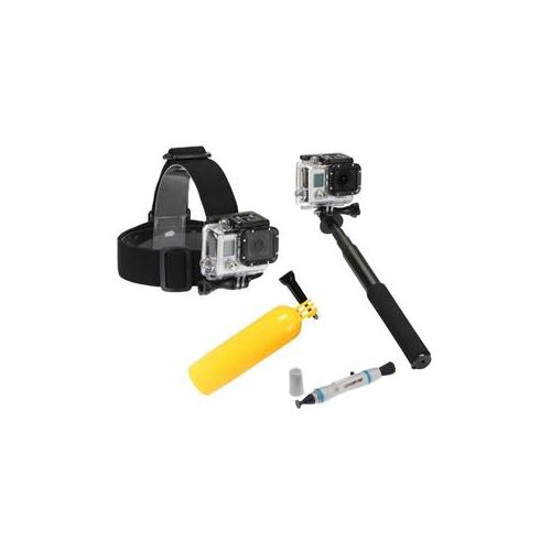  Adorama Sunpak ACTION-4BB-2 4-Piece Action Camera Accessory Kit ACTION-4BB-2