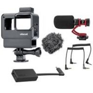 Adorama Ulanzi V2 Vlog Protect Housing Case for GoPro HERO7/6/5 W/On-Camera Mic /Adapter 1280 A