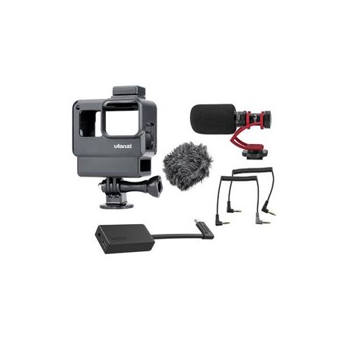  Adorama Ulanzi V2 Vlog Protect Housing Case for GoPro HERO7/6/5 W/On-Camera Mic /Adapter 1280 A