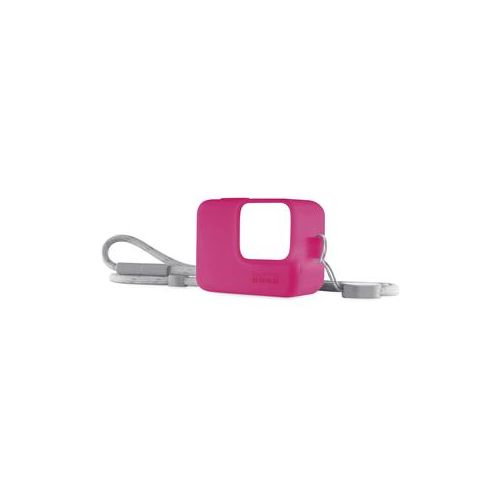  Adorama GoPro Sleeve and Lanyard for GoPro Camera, Electric Pink ACSST-011