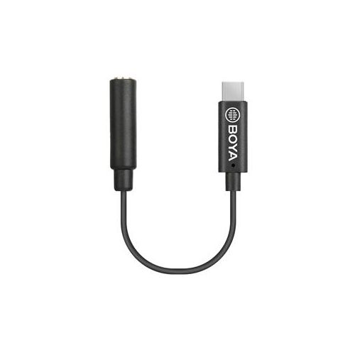  Adorama BOYA BY-K6 3.5mm TRS Female to Type-C Male Audio Adapter for DJI OSMO Pocket BY-K6