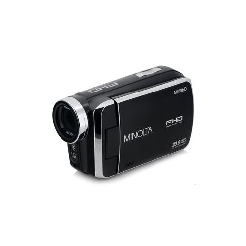  Adorama Minolta MN50HD 1080p Full HD 20MP Digital Camcorder, Black MN50HD-BK