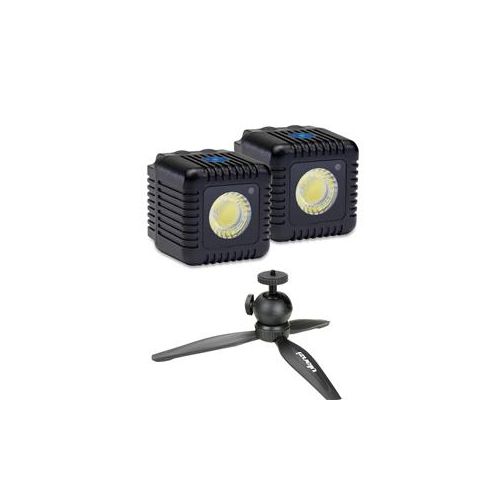  Adorama Lume Cube 1500 Lumen Dimmable Light, 2-Pack, Black W/Ulanzi MT-03 Desktop Tripod LC-22B T