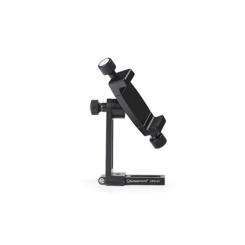  Adorama SunwayFoto CPC-01 Mobile Phone Bracket & T1A10 Mini Aluminum Table Tripod Combo CPC-01+T1A10