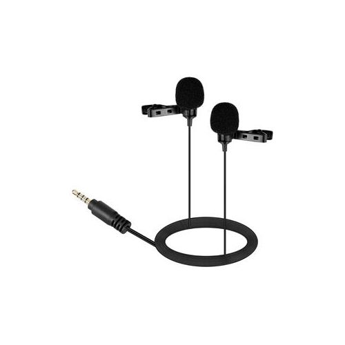  Adorama BOYA BY-LM400 Dual Omni-Directional Lavalier Microphone for Smartphones BY-LM400