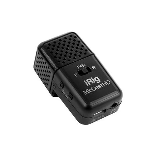  Adorama IK Multimedia iRig Mic Cast HD Dual-Sided Digital Voice Microphone IP-IRIG-CASTHD-IN