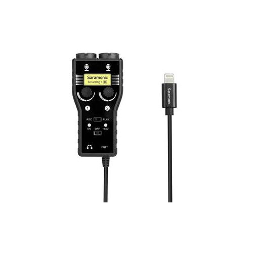  Adorama Saramonic SmartRig+ Di 2-Ch XLR/3.5mm Mic Audio Mixer with Lightning Connector SMARTRIG+DI