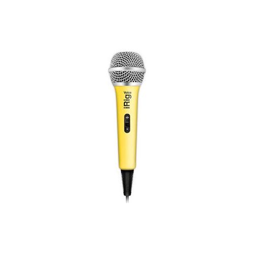  Adorama IK Multimedia iRig Voice Handheld Karaoke Microphone, Yellow IP-IRIG-MICVOY-IN