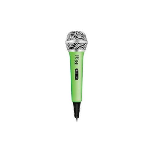  Adorama Ik Multimedia iRig Voice Handheld Karaoke Microphone, Green IP-IRIG-MICVOG-IN