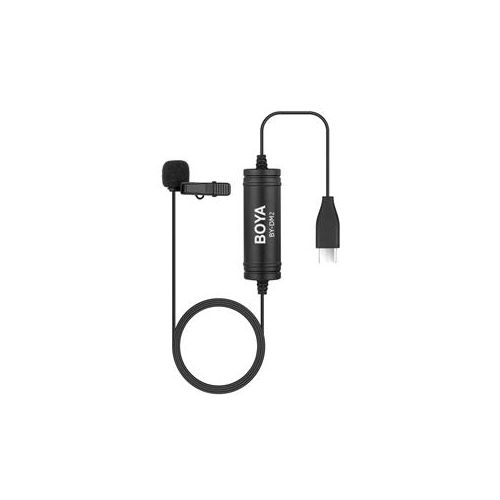  Adorama BOYA BY-DM2 USB Type-C Omnidirectional Lavalier Microphone for Android Devices BY-DM2