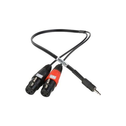  Adorama Sescom 18 Dual Female XLR to 3.5mm TRRS Plug-Line to Mic Level Summing Cable SES-IPSUMXLR18IN