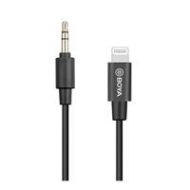 Adorama BOYA BY-K1 20cm 3.5mm Male TRRS to Male Lightning Adapter Cable BY-K1