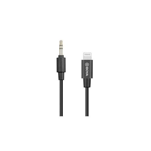  Adorama BOYA BY-K1 20cm 3.5mm Male TRRS to Male Lightning Adapter Cable BY-K1