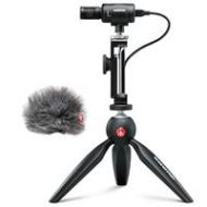 Adorama Shure MV88+ Digital Stereo Microphone Video Kit with Manfrotto PIXI Mini Tripod MV88+ VIDEO KIT K1