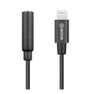 Adorama BOYA BY-K3 6cm 3.5mm Female TRRS to Male Lightning Adapter Cable BY-K3