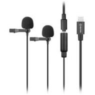 Adorama BOYA BY-M2D Digital Dual Clip-On Lavalier Microphones for iOS Devices BY-M2D