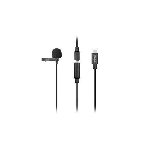  Adorama BOYA BY-M2 Omnidirectional Condenser Clip-On Lavalier Microphone for iOS Devices BY-M2