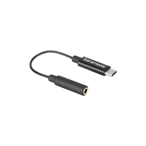  Adorama Saramonic SR-C2003 Short USB Type-C Male to Gold-Plated 3.5mm TRS Cable, 3 SR-C2003