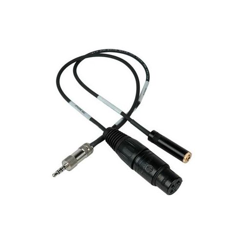  Adorama Sescom 1ft iPhone/iPod/iPad TRRS to XLR Mic & 3.5mm Monitoring Jack Cable IPHONE-MIC-1