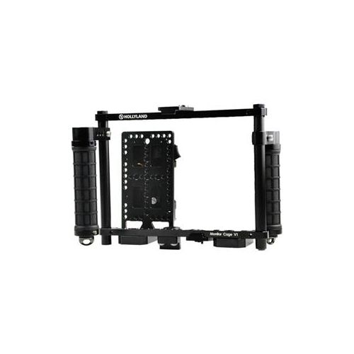  Adorama Hollyland Monitor Cage V1 for 5-9 Monitors, V Mount MONITOR-CAGE-V