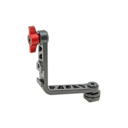  Adorama GyroVu 180 Degree Tilt Hot Shoe L-Bracket Mount with 1/4-20 Mounting Option GV-LB-01