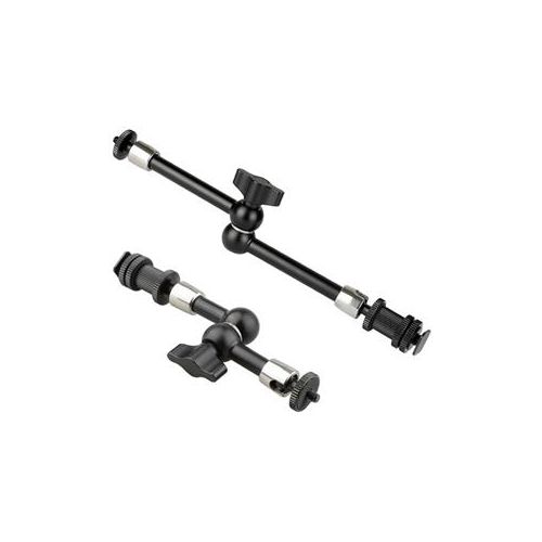  Adorama CAMVATE 7 & 11 Articulating Magic Arms with Shoe Mounts, Black Knob C2122