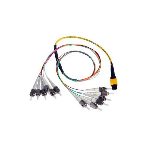  Adorama Camplex 18 MTP Elite APC Male to 12 ST UPC Internal Singlemode Cable, Yellow CMX-MTPSMST