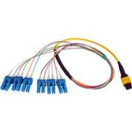 Adorama Camplex 18 MTP Elite APC Male to 12 LC UPC Internal Singlemode Cable, Yellow CMX-MTPSMLC