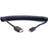 Adorama Atomos HDMI Full to HDMI Mini Coiled Cable, 40cm/16 Coiled (80cm/32 Extended) ATOM4K60C4