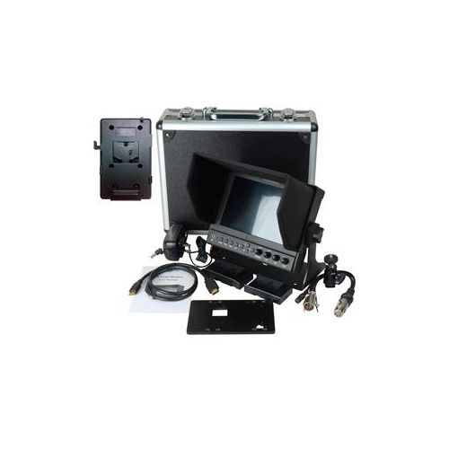  Adorama Delvcam DELV-WFORM-7 7 3G-SDI/HDMI IPS LED Monitor, V-Mount Battery Plate DELV-WFORM7SDIVM