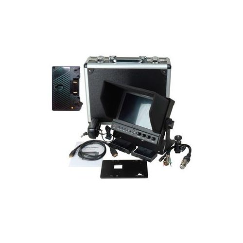  Adorama Delvcam DELV-WFORM-7 7 Camera-Top IPS LED Monitor, Anton Bauer Battery Plate DELV-WFORM-7-AB