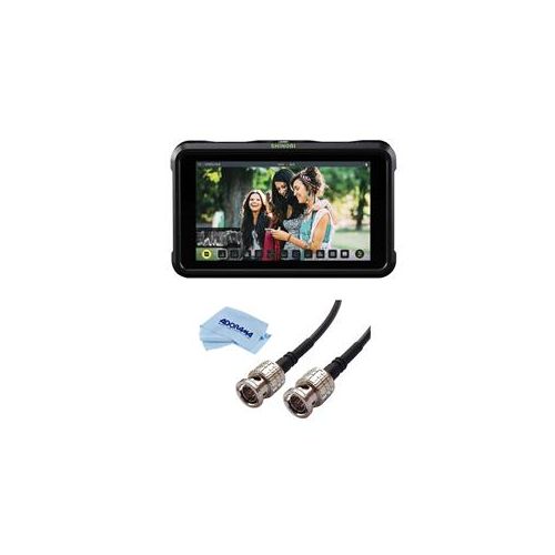  Adorama Atomos Shinobi SDI 5 Pro Monitor With Canare 3 Ultra Slim HD-SDI BNC Cable ATOMSHBS01 F