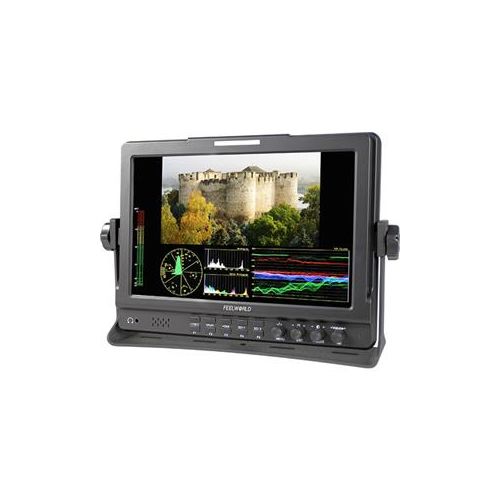  Adorama Feelworld 10.1 IPS 3G-SDI Seamless Switch Dual Color Camera Top Monitor FW1019