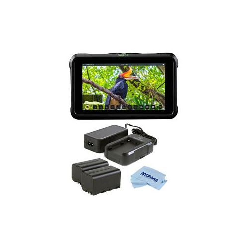  Adorama Atomos Shinobi 5.2 IPS Touchscreen Full HD HDR Monitor W/Atomos Power Kit ATOMSHBH01 B