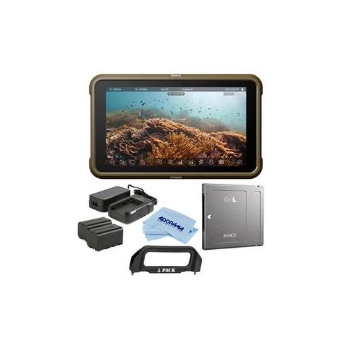  Adorama Atomos Ninja V 5 Touchscreen Recording Monitor W/Atomos Power Kit/SSDmini 500GB ATOMNJAV01 E