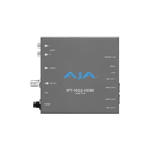  Adorama AJA IPT-10G2-HDMI HDMI-SMPTE ST 2110 Video/Audio IP Encoder, Hitless Switching IPT-10G2-HDMI
