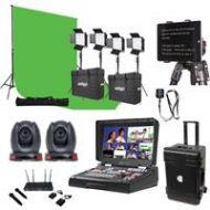 Adorama Datavideo EPB-1340G Educators Production Bundle, 2x PTC-140 Camera,Lighting Kit EPB-1340G