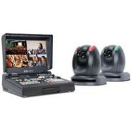 Adorama Datavideo HS-1500T HDBaseT Mobile Production Studio with 2x PTC-150TL PTZ Camera HS-1500T-2C