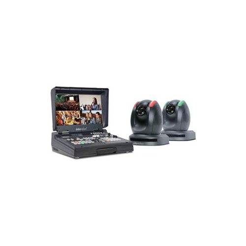  Adorama Datavideo HS-1500T HDBaseT Mobile Production Studio with 2x PTC-150TL PTZ Camera HS-1500T-2C
